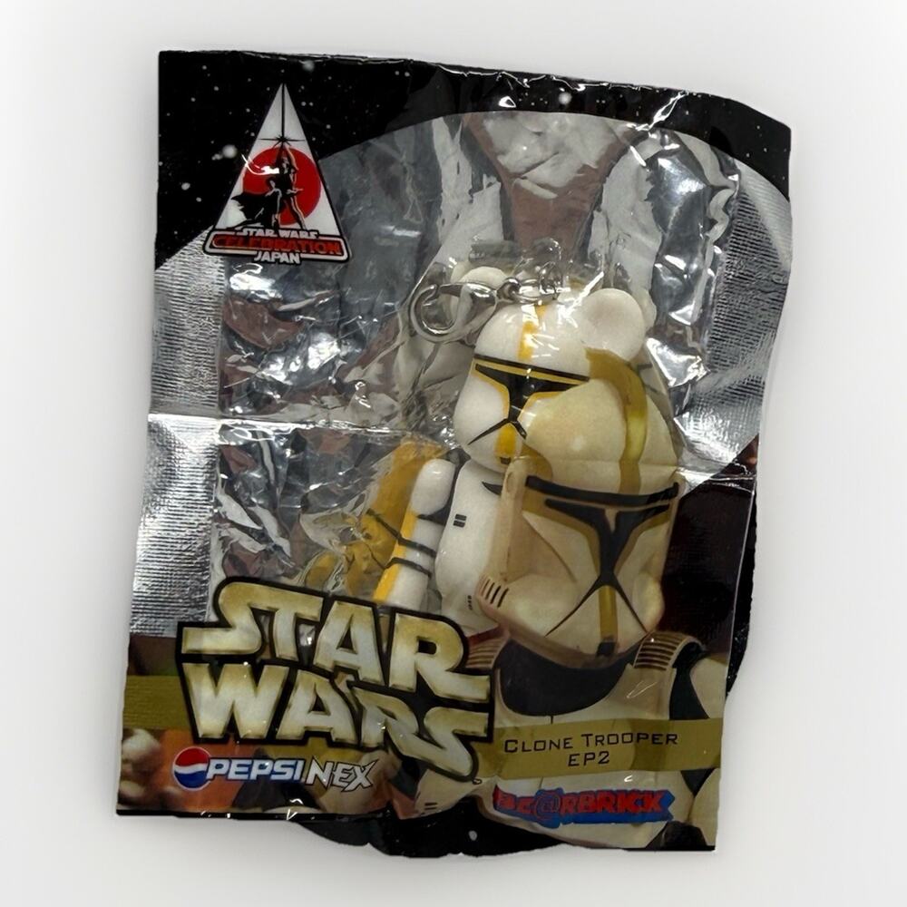 Medicom Star Wars Clone Trooper EP2 Be@rbrick Pepsi NEX Figure Sealed 2008 Key